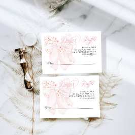 ベビーイン開花フローラボウ春ガールベビーシャワー エンクロージャーカード