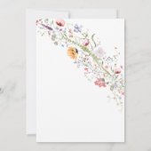 ベビーイン開花フローラ春ベビーシャワー 招待状 (裏面)