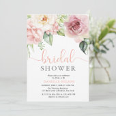ベビーイン開花フローラ花ブライダルシャワー 招待状 (スタンド正面)
