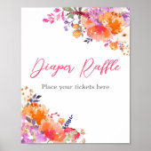 ベビーイン開花ブライトフローラおむつラッフル ポスター (正面)