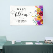ベビーイン開花ブライト&フローラはっきりしたベビーシャワー 横断幕 (トレードショー)