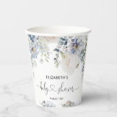 ベビーイン開花ブルーガーデンベビーシャワー 紙コップ (正面)