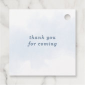 ベビーイン開花ブルーフローラボーイベビーシャワー フェイバータグ (裏面)