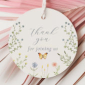 ベビーイン開花ベビーシャワーありがとうラベル フェイバータグ