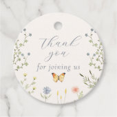 ベビーイン開花ベビーシャワーありがとうラベル フェイバータグ (正面)