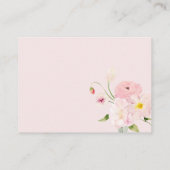 ベビーイン開花ベビーシャワーおむつラッフル エンクロージャーカード (裏面)