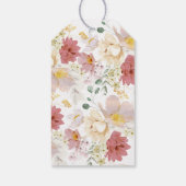 ベビーイン開花ベビーシャワーガールギフトラベル ギフトタグ (裏面)