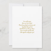 ベビーイン開花ベビーシャワーガール招待状 招待状 (裏面)