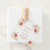 ベビーイン開花ベビーシャワーガール フェイバータグ (インサイチュ)