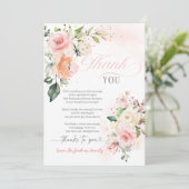 ベビーイン開花ベビーシャワーサンキューカード サンキューカード (スタンド正面)