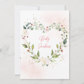 ベビーイン開花ベビーシャワーサンキューカード サンキューカード (裏面)