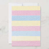 ベビーイン開花ベビーシャワーサンキューカード サンキューカード (裏面)