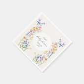 ベビーイン開花ベビーシャワーナプキン スタンダードカクテルナプキン (角)