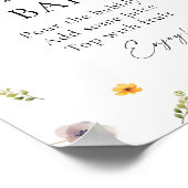 ベビーイン開花ベビーシャワーモモモザバー ポスター (角)