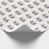 ベビーイン開花ベビーシャワー招待状 ラッピングペーパー (角)