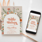 ベビーイン開花ベビーシャワー招待状 |ワイルドベビー 招待状