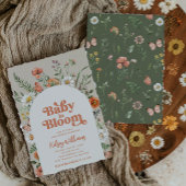 ベビーイン開花ベビーシャワー招待状 |ワイルドベビー 招待状