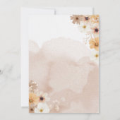 ベビーイン開花ベビーシャワー招待状 招待状 (裏面)