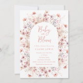 ベビーイン開花ベビーシャワー招待状 招待状 (正面)