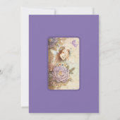 ベビーイン開花ベビーシャワー招待状 招待状 (裏面)