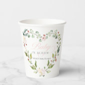 ベビーイン開花ベビーシャワー紙カップ 紙コップ (正面)