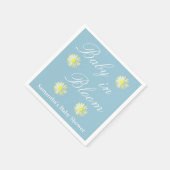 ベビーイン開花ベビーシャワー スタンダードカクテルナプキン (角)