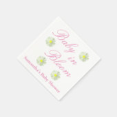 ベビーイン開花ベビーシャワー スタンダードカクテルナプキン (角)