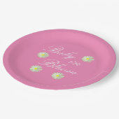 ベビーイン開花ベビーシャワー ペーパープレート (アングル)