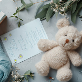 ベビーイン開花ベビーシャワー 招待状