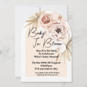 ベビーイン開花ベビーシャワー 招待状 (正面)
