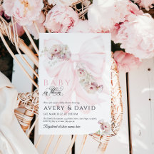 ベビーイン開花ボウ春ガーデンガールベビーシャワー