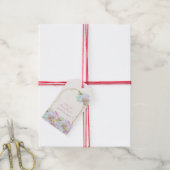 ベビーイン開花ボホアーチカボスベビーシャワー ギフトタグ (より糸付き)