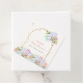 ベビーイン開花ボホアーチカボスベビーシャワー フェイバータグ (インサイチュ)