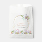 ベビーイン開花ボホアーチカボスベビーシャワー フェイバーバッグ (正面)