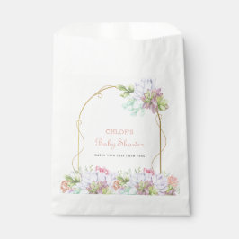 ベビーイン開花ボホアーチカボスベビーシャワー フェイバーバッグ