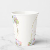 ベビーイン開花ボホアーチカボスベビーシャワー 紙コップ (左)