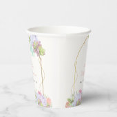 ベビーイン開花ボホアーチカボスベビーシャワー 紙コップ (右)