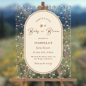 ベビーイン開花ボホシックフローラガーデンパーティーシャワー アクリルサイン