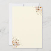 ベビーイン開花ボホニュートラルベビーシャワー サンキューカード (裏面)