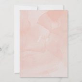 ベビーイン開花ボホフローラ牡丹ガールベイビーシャワー 招待状 (裏面)