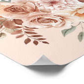 ベビーイン開花ボホベイビーシャワーウェルカム ポスター (角)