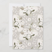 ベビーイン開花ボホベイビーシャワー招待状パンパスフローラ 招待状 (裏面)