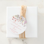 ベビーイン開花ボホワイルドフラワーベビーシャワー フェイバータグ (インサイチュ)