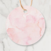 ベビーイン開花ボホワイルドフラワーベビーシャワー フェイバータグ (裏面)