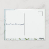 ベビーイン開花ボーイブルーフローラシャワー ポストカード (裏面)