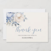 ベビーイン開花ボーイブルーフローラ サンキューカード (正面)