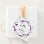 ベビーイン開花ラベンダーメッセージカード フェイバータグ (インサイチュ)