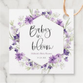 ベビーイン開花ラベンダーメッセージカード フェイバータグ (裏面)