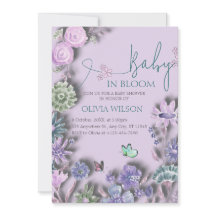 ベビーイン開花ラベンダー薄紫フローラベビーシャワー