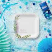 ベビーイン開花ワイルドフラワーガーデンベビーシャワー ペーパープレート (パーティー)